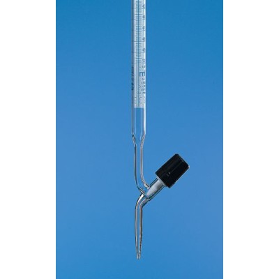 Bureta Clase AS llave recta en PTFE 25ml